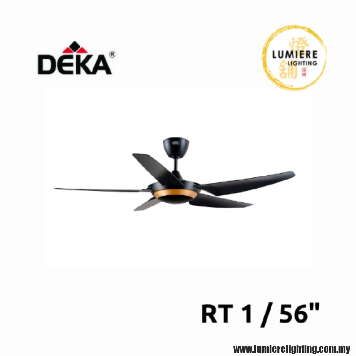 Deka RT 1  56" DEKA Ceiling Fan Fan & Fan Decoration Choose Sample / Pattern Chart