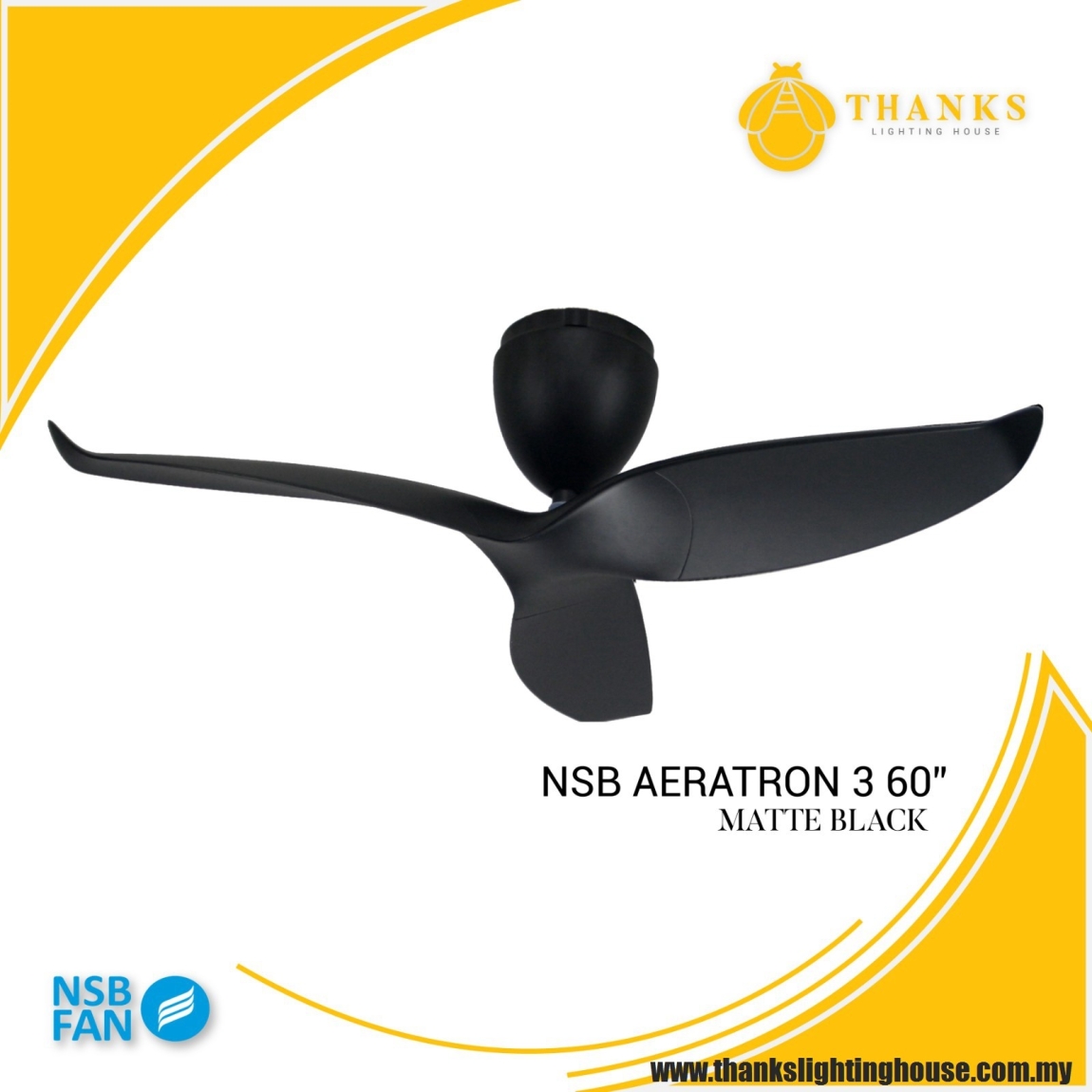 NSB AERATRON AE3+ CEILING FAN NSB Ceiling Fan Fan & Fan Decoration Choose Sample / Pattern Chart