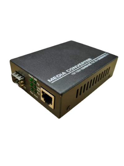 Fiber Media Converter 10,100,1000Base-TX to 1000Base-FX