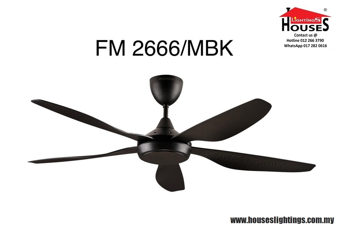 SAPPHIRE FM2666-54'' MBK SAPPHIRE Ceiling Fan Fan & Fan Decoration Choose Sample / Pattern Chart