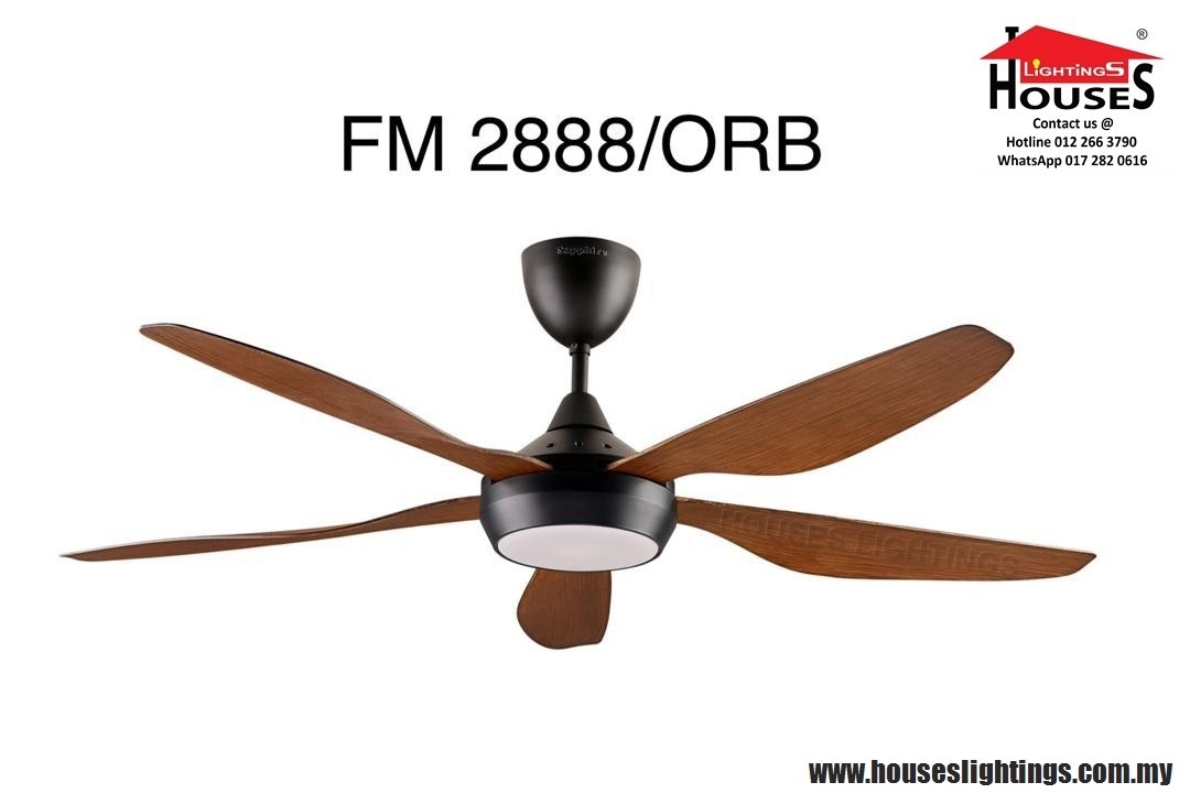 SAPPHIRE FM2888-54'' ORB +18W LED-3C SAPPHIRE Ceiling Fan Fan & Fan Decoration Choose Sample / Pattern Chart