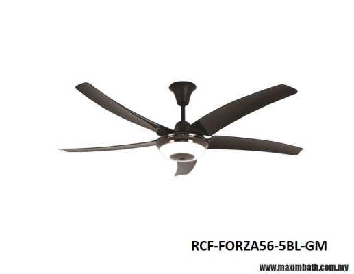 Rubine Ceiling Fan - RCF-FORZA56-5BL-GM