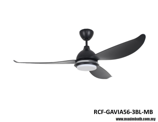 Rubine Ceiling Fan - RCF-GAVIA56-3BL-MB