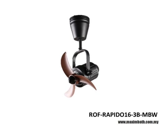 Rubine Ceiling Fan - ROF-RAPIDO16-3B-MBW 