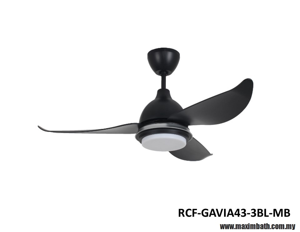 Rubine Ceiling Fan - RCF-GAVIA43-MBL-MB RUBINE Ceiling Fan Fan & Fan Decoration Choose Sample / Pattern Chart
