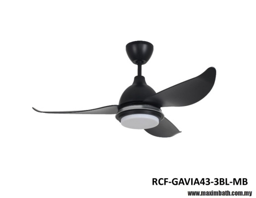 Rubine Ceiling Fan - RCF-GAVIA43-MBL-MB