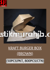 KRAFT BURGER BOX (BROWN) Paper Tray
