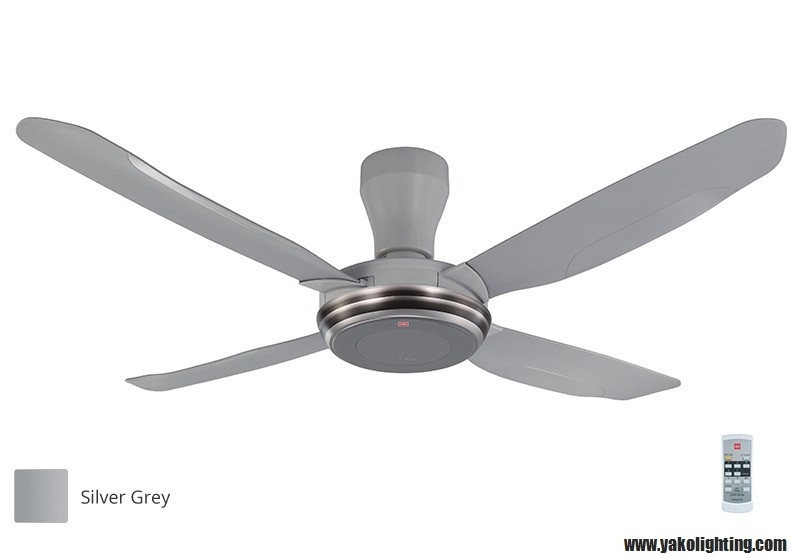 KDK-K14Y2-GS -V TOUCH-140CM (56 INCH) SILVER GREY KDK Ceiling  Fan Fan & Fan Decoration Choose Sample / Pattern Chart