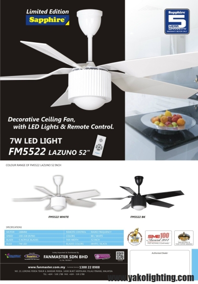 SAPPHIRE CEILING FAN CATALOG