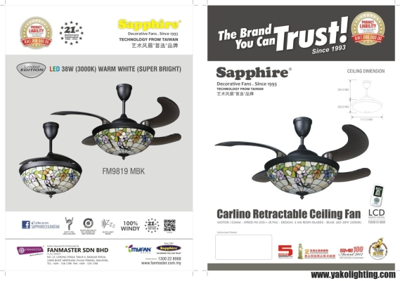 SAPPHIRE CEILING FAN CATALOG