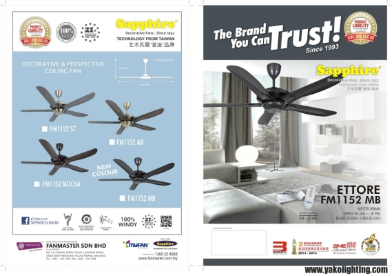 SAPPHIRE CEILING FAN CATALOG