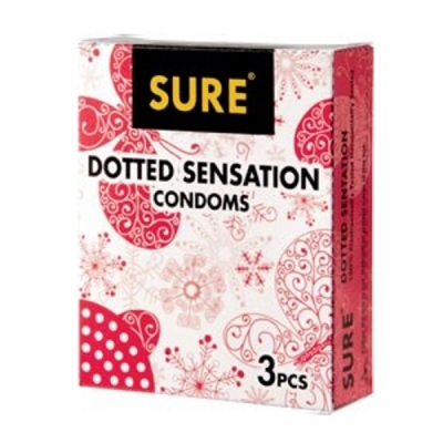 SURE DOTTED SENSATION CONDOMS