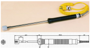 RANKCONN - Straight Type Flat Surface Probe Thermocouple NR-81533A/B Temperature, Humidity & Moisture