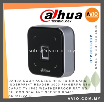 Dahua Door Access RFID ID EM Card Fingerprint Reader 3000 Finger IP65 Weatherproof Silicon Sealant Need RS485 ASR2102A-D