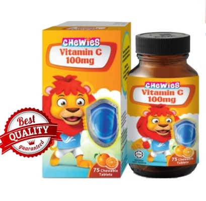 CHEWIES VITAMIN C 100MG TAB 75'S*72