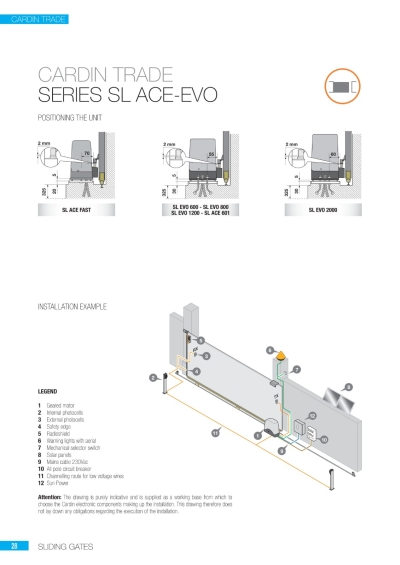 TELCOMA EVO 2000KG 230VAC (FOR SLIDING GATE)  