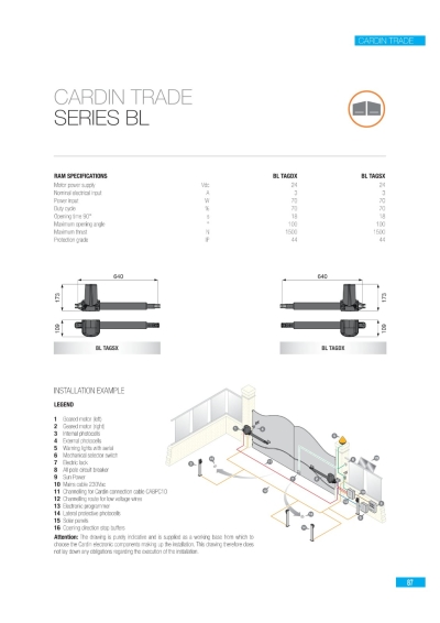 TELCOMA KIT TAG 24V (FOR SWING & FOLDING GATE)    