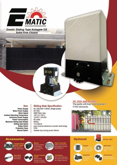 Ematic Sliding Gate System