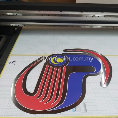 Uv print on stainless steel hairline plate