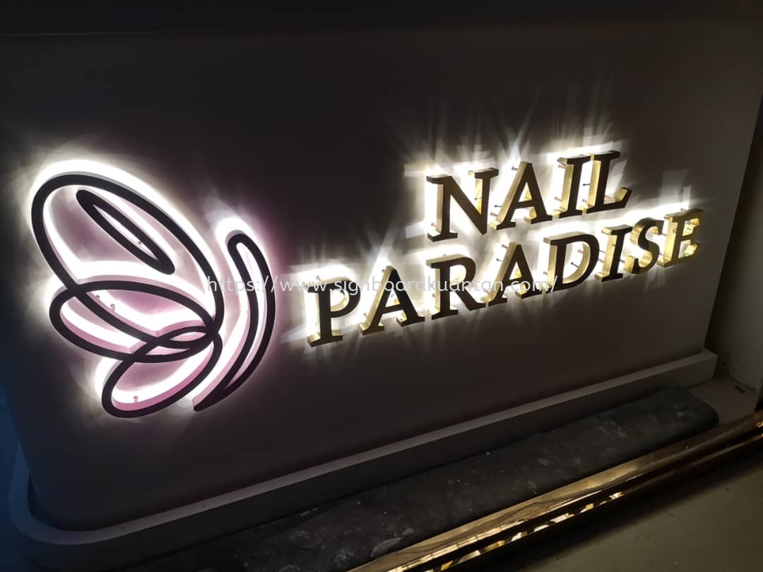NAIL PARADISE INDOOR 3D LED BACKLIT SIGNAGE AT KUANTAN