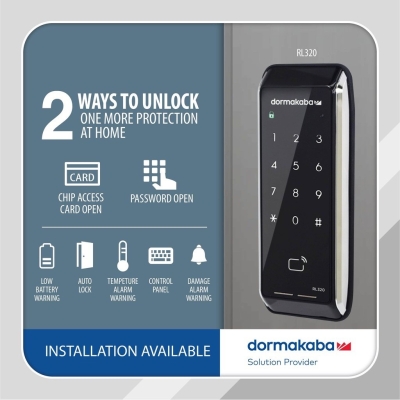 Dormakaba Card & Pincode Digital Rim Lock RL320