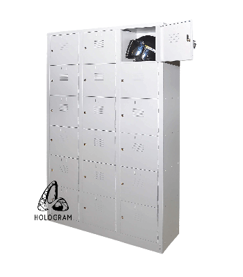 18 COMPARTMENT STEEL LOCKER