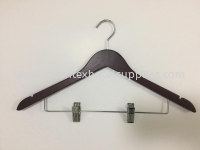 Wooden Hanger with Clip