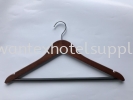 Wooden Hanger with non Slip Bar Anti Thef Hanger