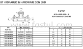 T-CCC BSP FEMALE 60CONE TEE ADAPTER TEE ADAPTER