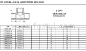 T-PPP NPT FEMALE TEE ADAPTER TEE ADAPTER