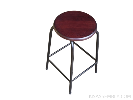 Bar Stool with Wooden Seat 30