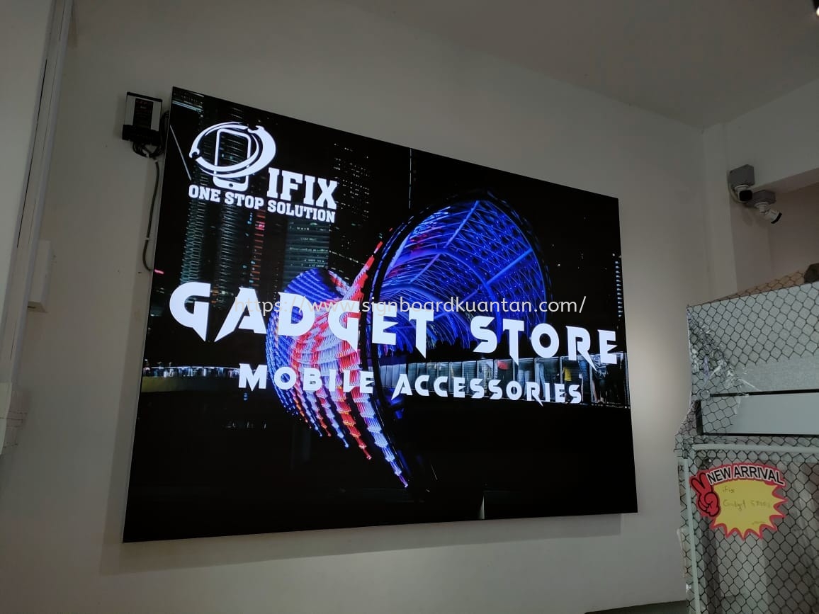 GADET STORE FABRIC LIGHTBOX AT KUANTAN