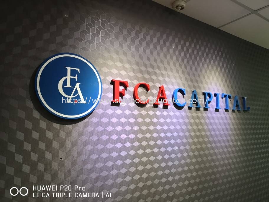 FCA INDOOR PVC FOAM BOARD LETTERING AT KUANTAN