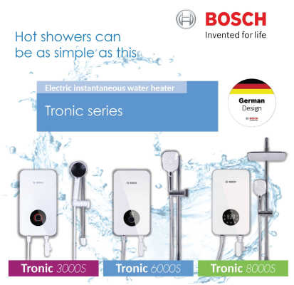 BOSCH ELECTRIC INSTANTANEOUS WATER HEATER TRONIC SERIES TRONIC 8000S (WS)