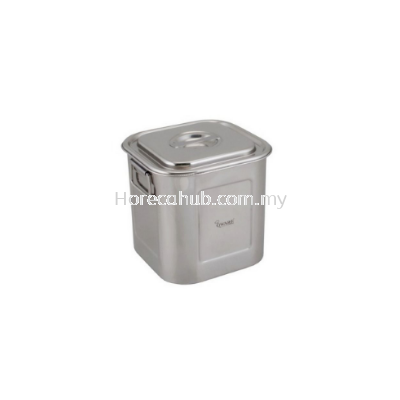QWARE STAINLESS STEEL SQUARE BAIN MARIE WITH HANDLE 105409 20L