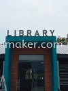 Library Signboard at Sepang 3D Front Lit