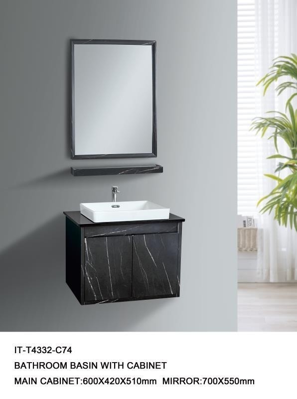 IT-T4332-C74 Ready Made Wash Basin Cabinet With Mirror Bathroom / Washroom Choose Sample / Pattern Chart