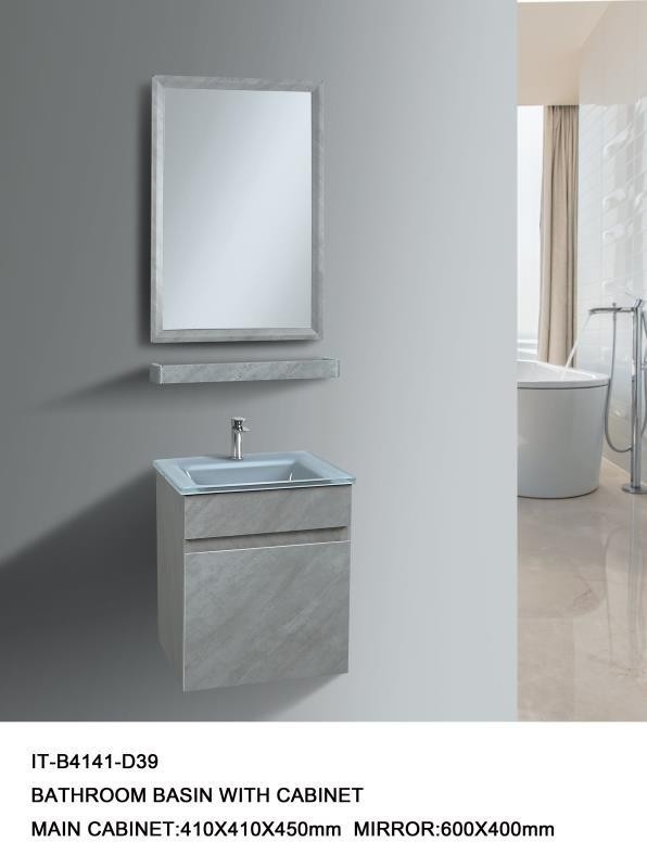 IT-B4141-D39 Ready Made Wash Basin Cabinet With Mirror Bathroom / Washroom Choose Sample / Pattern Chart