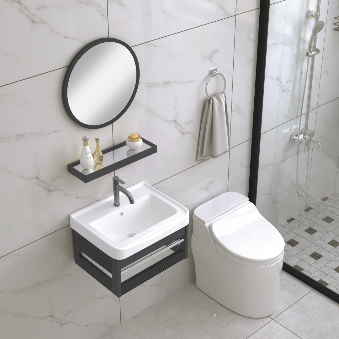 MD MBRS-510-MB BASIN CABINET SET Ready Made Wash Basin Cabinet With Mirror Bathroom / Washroom Choose Sample / Pattern Chart