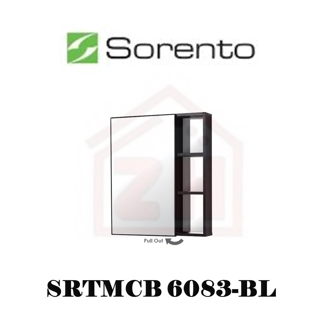 SORENTO Mirror Cabinet SRTMCB 6083-BL Ready Made Wash Basin Cabinet With Mirror Bathroom / Washroom Choose Sample / Pattern Chart