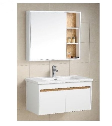 RAL-2002-80 Ready Made Wash Basin Cabinet With Mirror Bathroom / Washroom Choose Sample / Pattern Chart