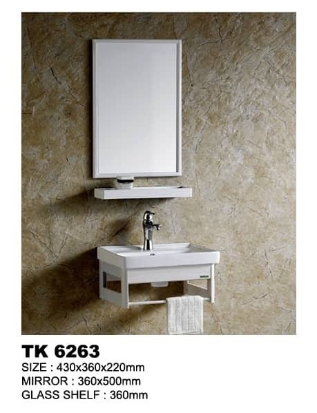 TK-6263 Ready Made Wash Basin Cabinet With Mirror Bathroom / Washroom Choose Sample / Pattern Chart