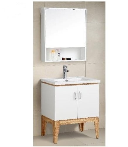 RAL-2001-60 Ready Made Wash Basin Cabinet With Mirror Bathroom / Washroom Choose Sample / Pattern Chart