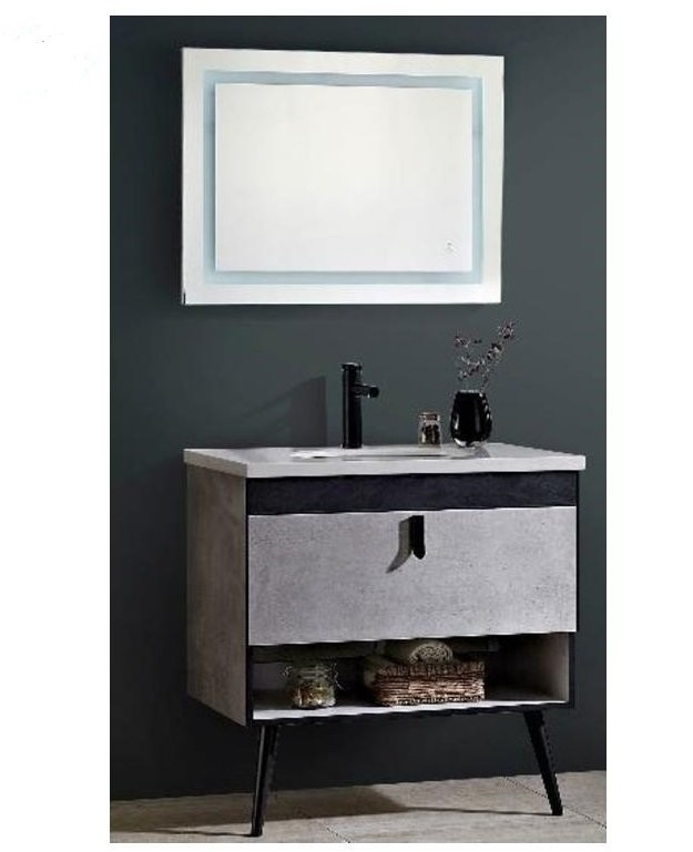 RAL-2013-80 Ready Made Wash Basin Cabinet With Mirror Bathroom / Washroom Choose Sample / Pattern Chart