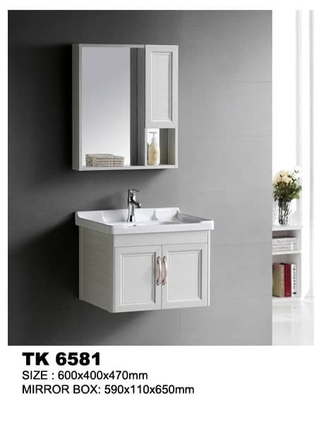 TK-6581 Ready Made Wash Basin Cabinet With Mirror Bathroom / Washroom Choose Sample / Pattern Chart