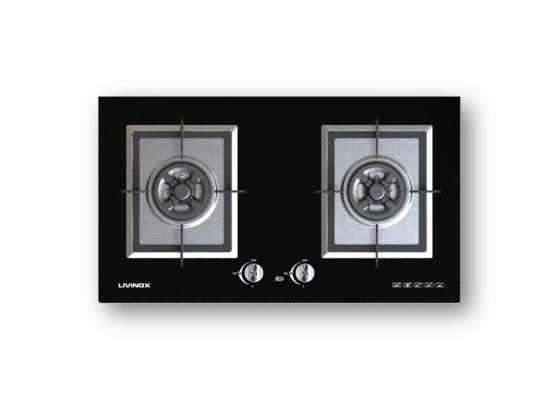 LIVINOX LGH-LOTUS 2B-BL 2 BURNER GAS HOB