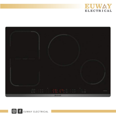 BRANDT 80CM 4 ZONES HORIZONE INDUCTION HOB BPI6449BL