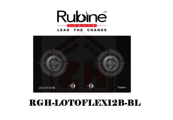 RUBINE 2 Burner Gas Cooker Hob RGH-LOTOFLEXI2B