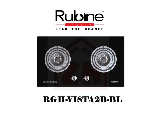 RUBINE 2 Burner Gas Cooker Hob RGH-VISTA2B