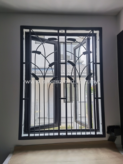 wrought iron sliding door & grille 